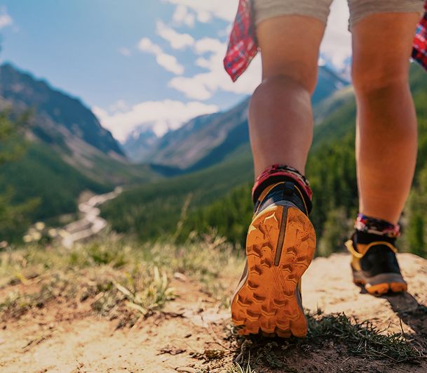 Person walking in nature